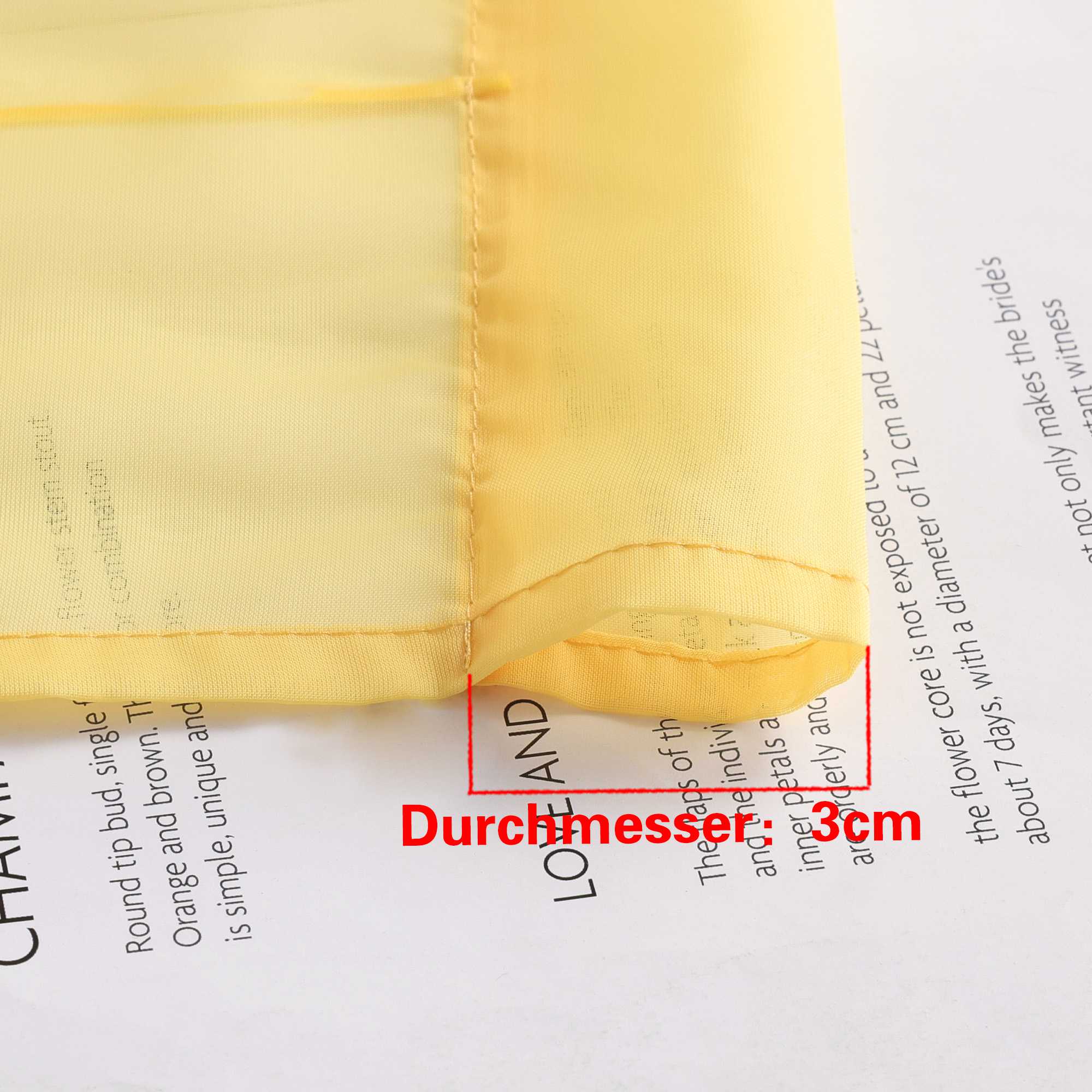 Rollos durch Stangendurchzug Transparente Luftig Unifarbig 1 Stück - Joyswahl