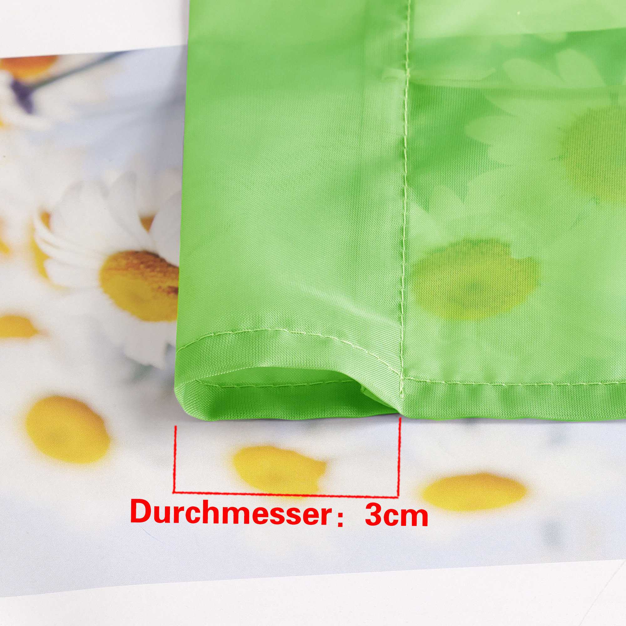 Rollos durch Stangendurchzug Transparente Luftig Unifarbig 1 Stück - Joyswahl