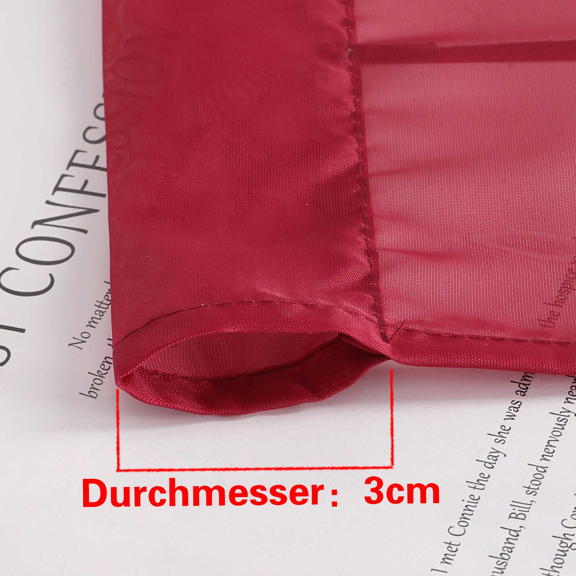 Rollos durch Stangendurchzug Transparente Luftig Unifarbig 1 Stück - Joyswahl