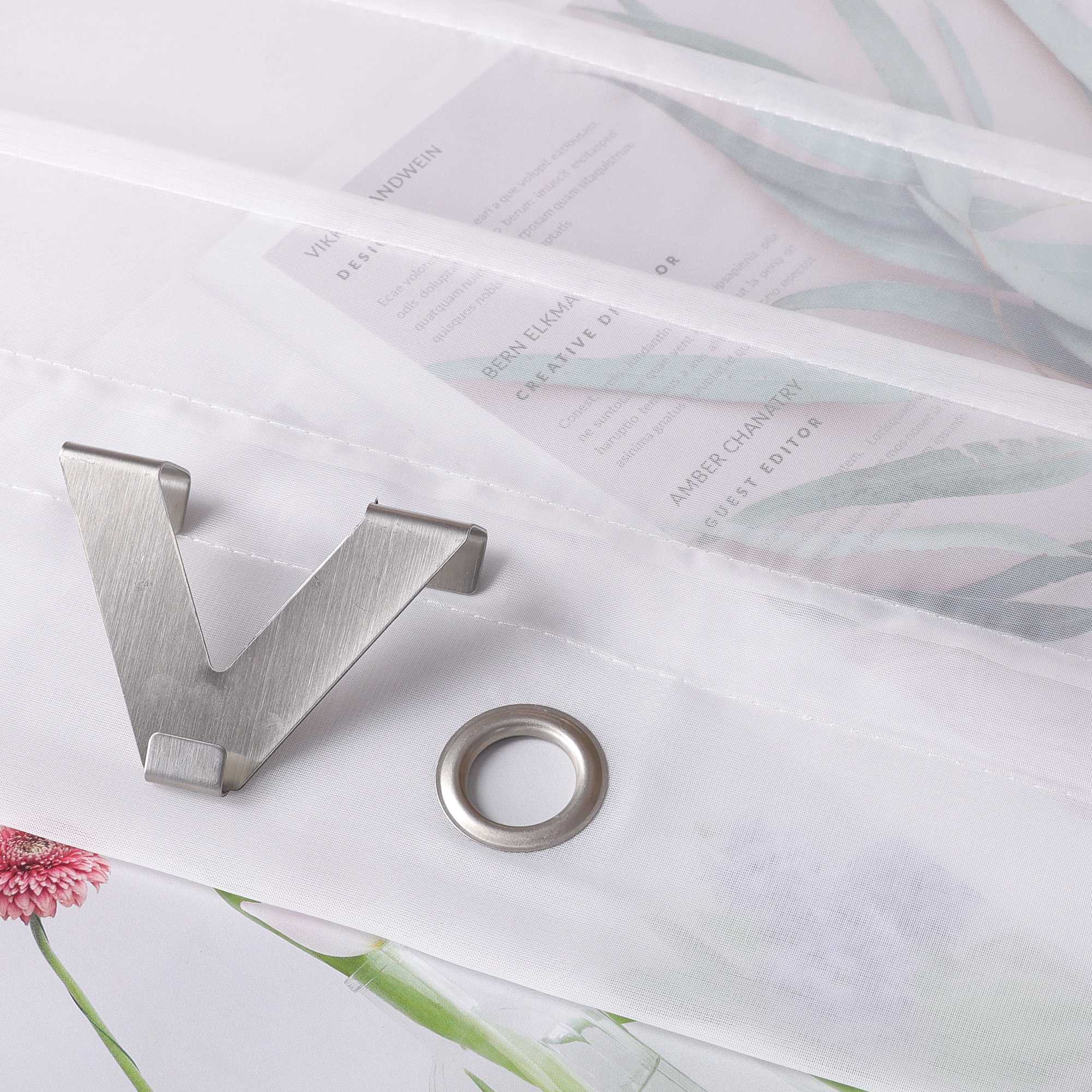 Rollos mit V-Haken halbtransparent lichtdurchlässig Unifarbe hochziehbar 1 Stück - Joyswahl