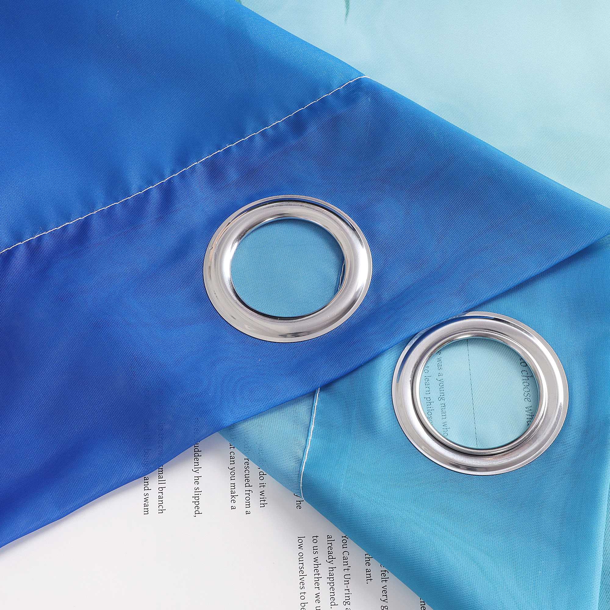 Transparente Vorhänge mit Farbverlauf 2er Set - Joyswahl