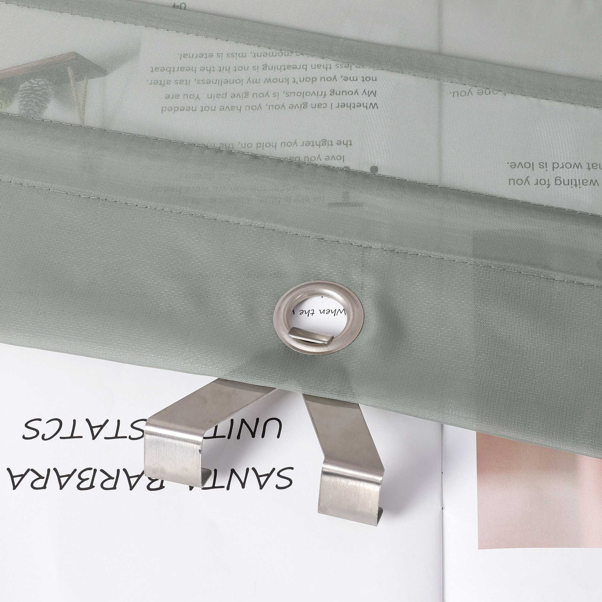 Rollos mit V-Haken halbtransparent lichtdurchlässig Unifarbe hochziehbar 1 Stück - Joyswahl
