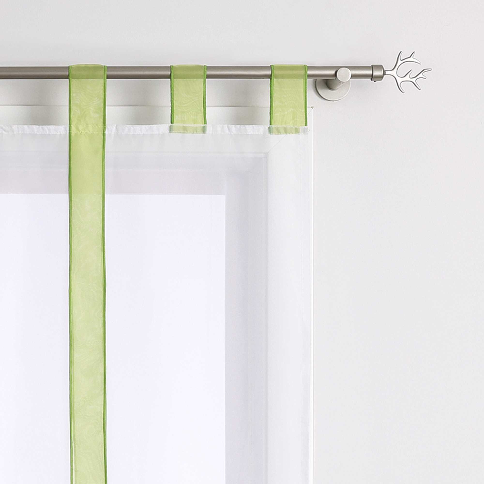Rollos Schlaufengardine mit Schleifendesign transparent hochziehbar Fensterdeko 1 Stück - Joyswahl