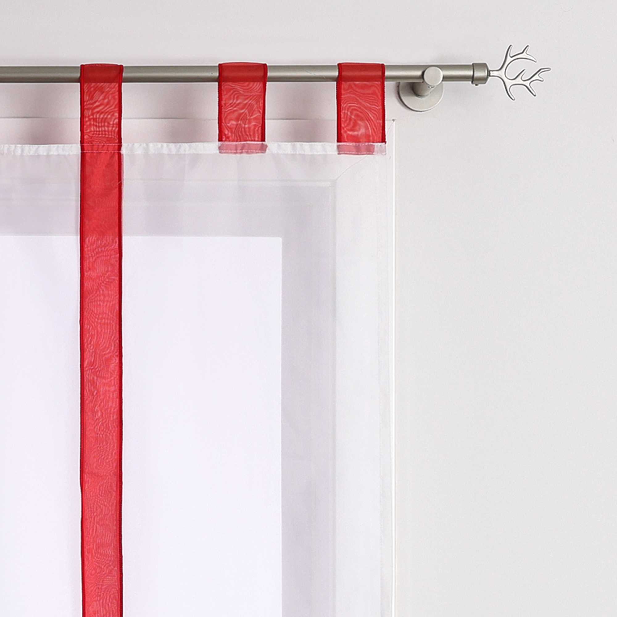 Rollos Schlaufengardine mit Schleifendesign transparent hochziehbar Fensterdeko 1 Stück - Joyswahl