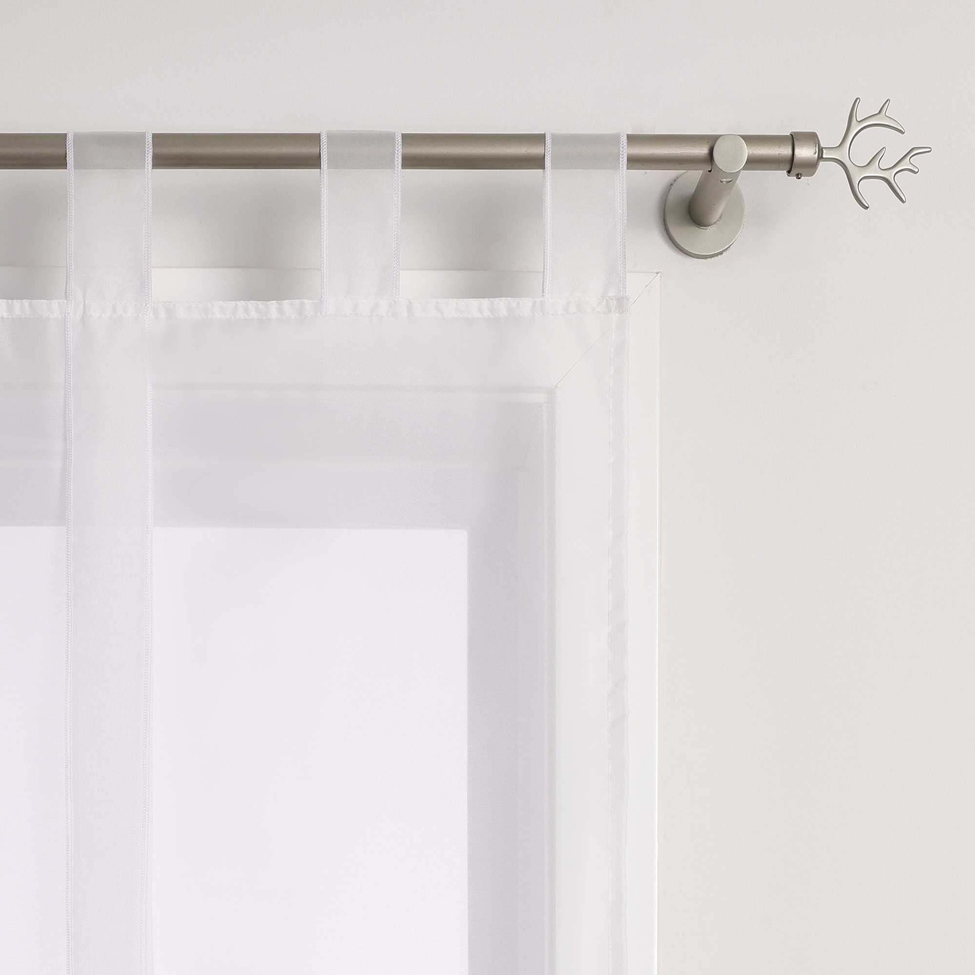 Rollos Schlaufengardine mit Schleifendesign transparent hochziehbar Fensterdeko 1 Stück - Joyswahl