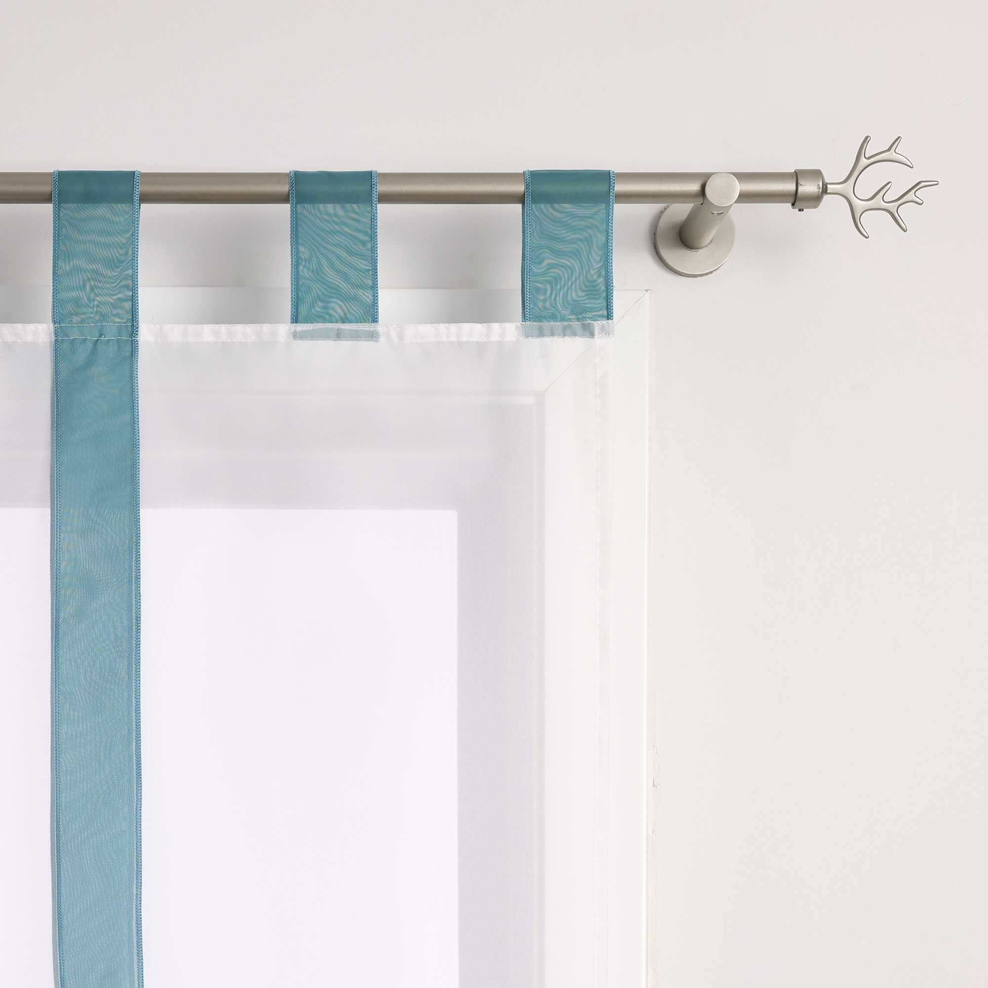 Rollos Schlaufengardine mit Schleifendesign transparent hochziehbar Fensterdeko 1 Stück - Joyswahl