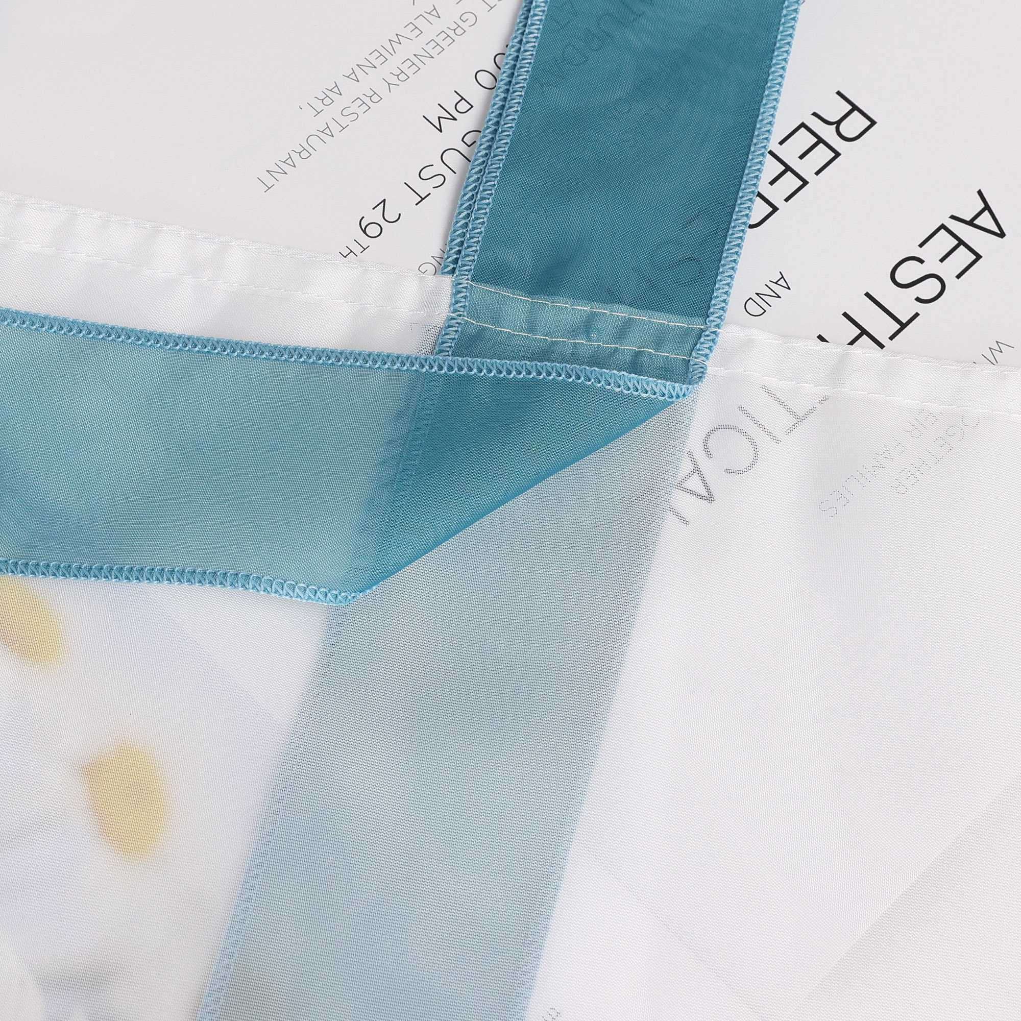 Rollos Schlaufengardine mit Schleifendesign transparent hochziehbar Fensterdeko 1 Stück - Joyswahl