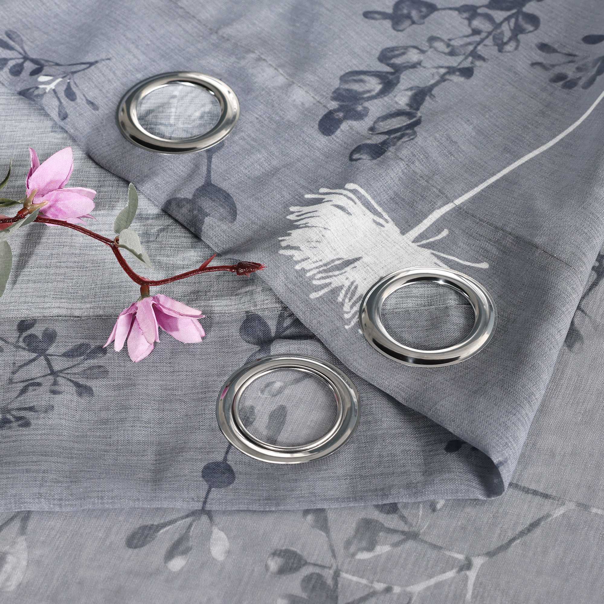 Transparent Ösen Gardinen mit Pusteblumen-Muster für Wohnzimmer 1 Stück - Joyswahl