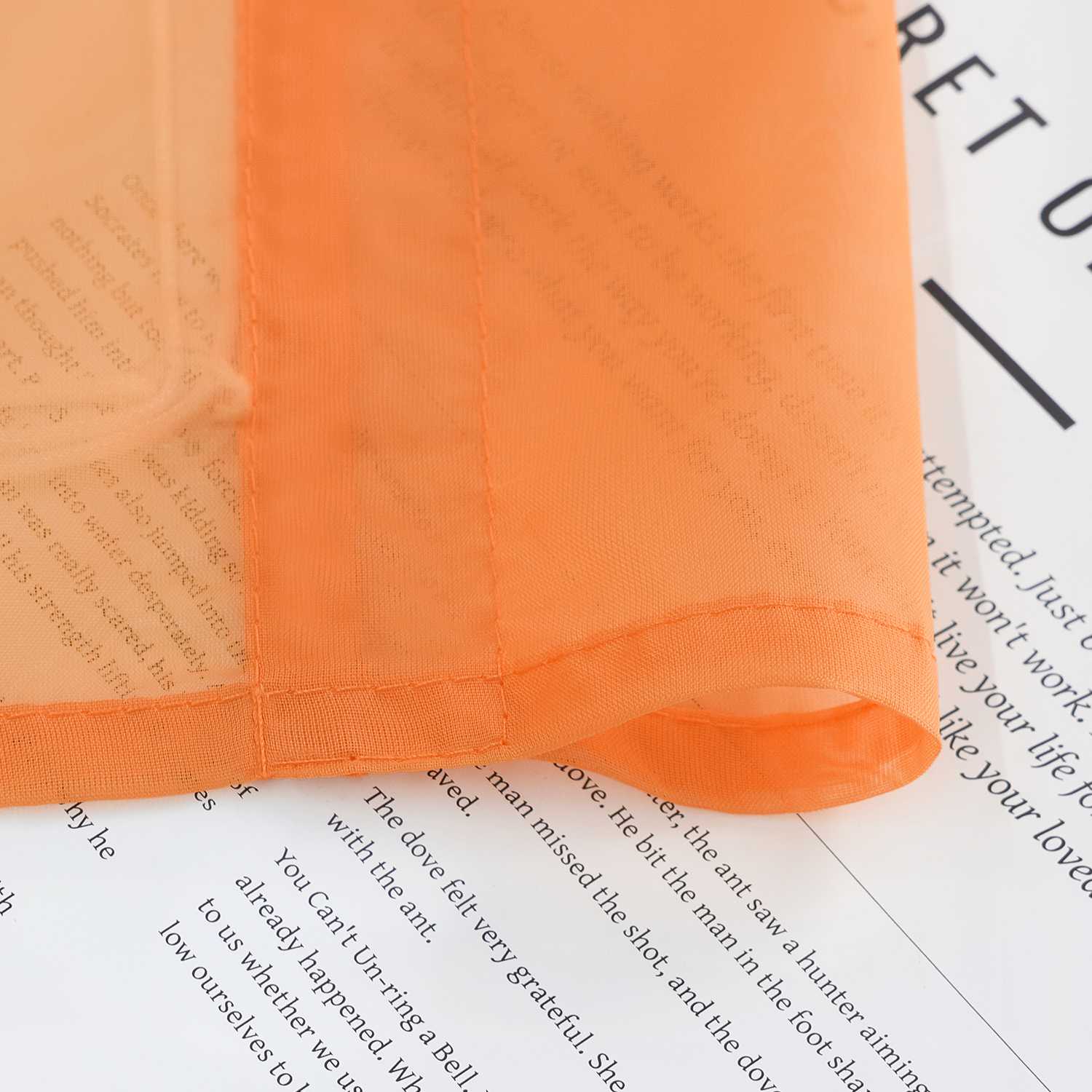 Raffrollo Voile Raffgardinen durch Tunnelzug Bändchenrollo Küche Gardinen Transparent Uni 1 Stück - Joyswahl