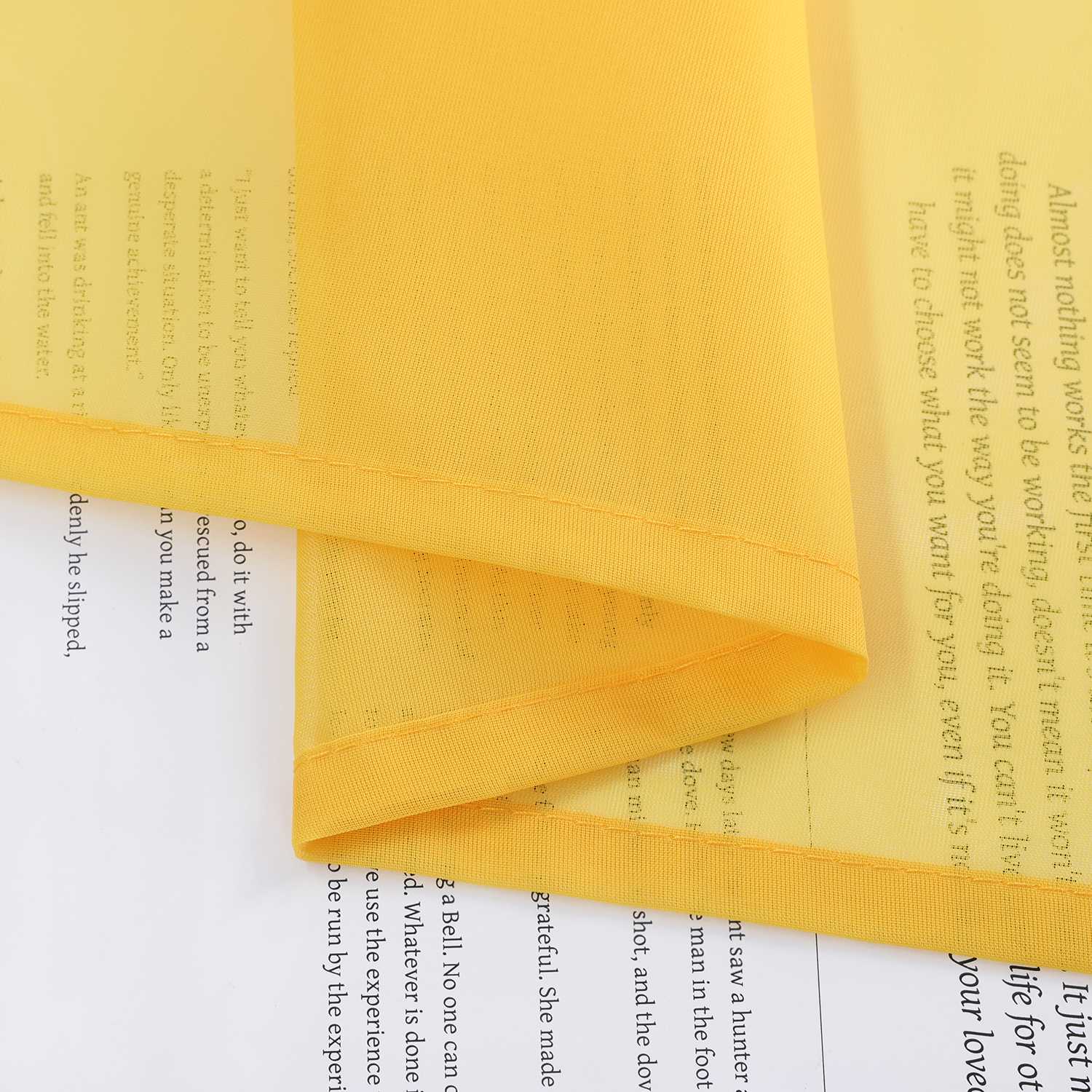 Raffrollo Voile Raffgardinen durch Tunnelzug Bändchenrollo Küche Gardinen Transparent Uni 1 Stück - Joyswahl