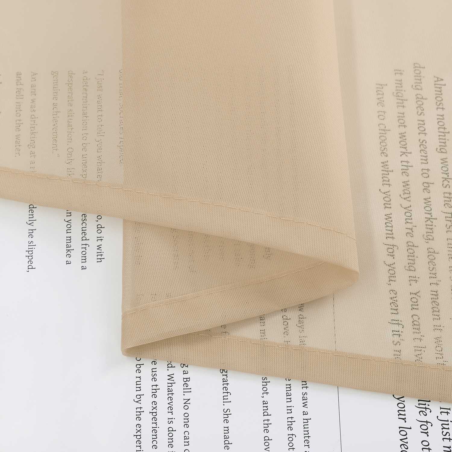 Raffrollo Voile Raffgardinen durch Tunnelzug Bändchenrollo Küche Gardinen Transparent Uni 1 Stück - Joyswahl