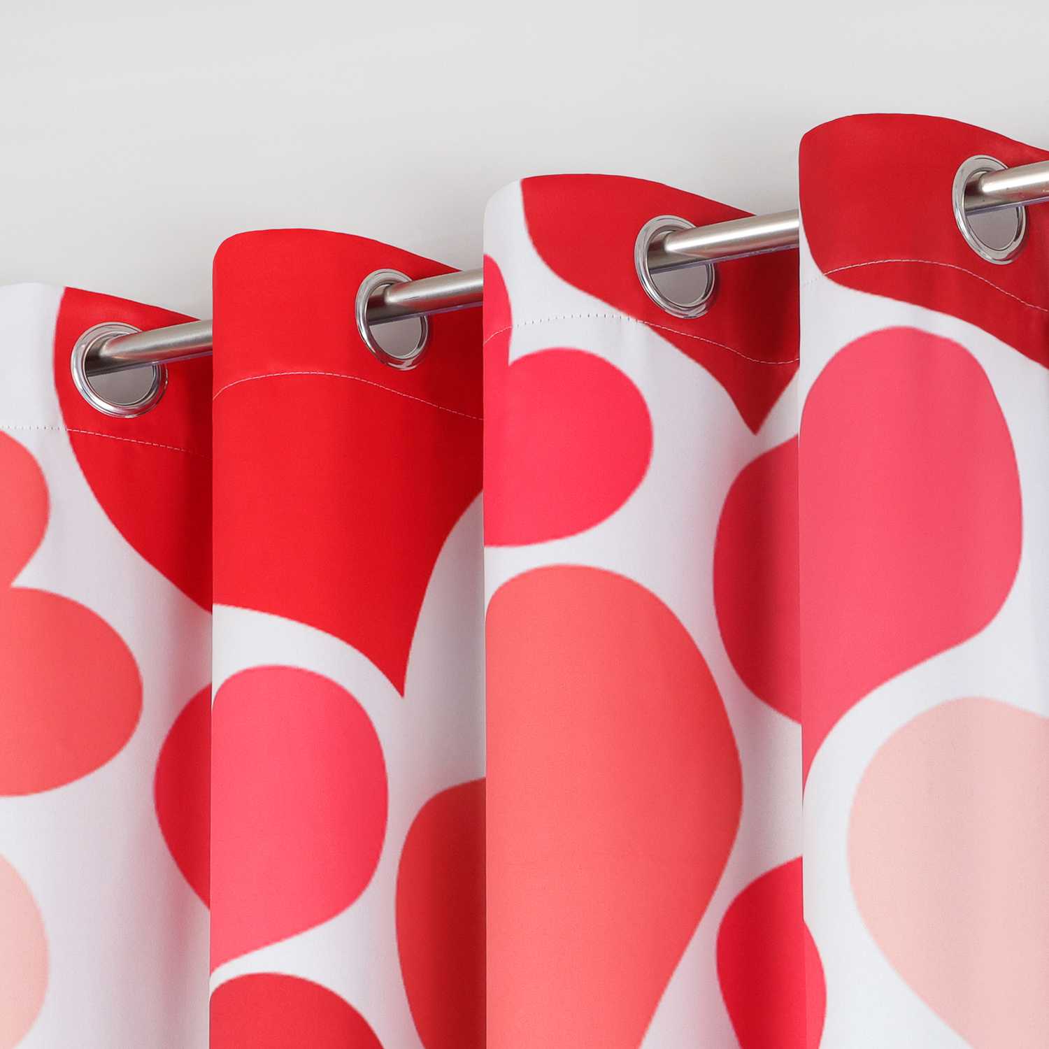 Verdunkelungsvorhang zum Valentinstag Mit Herzdesign - Joyswahl