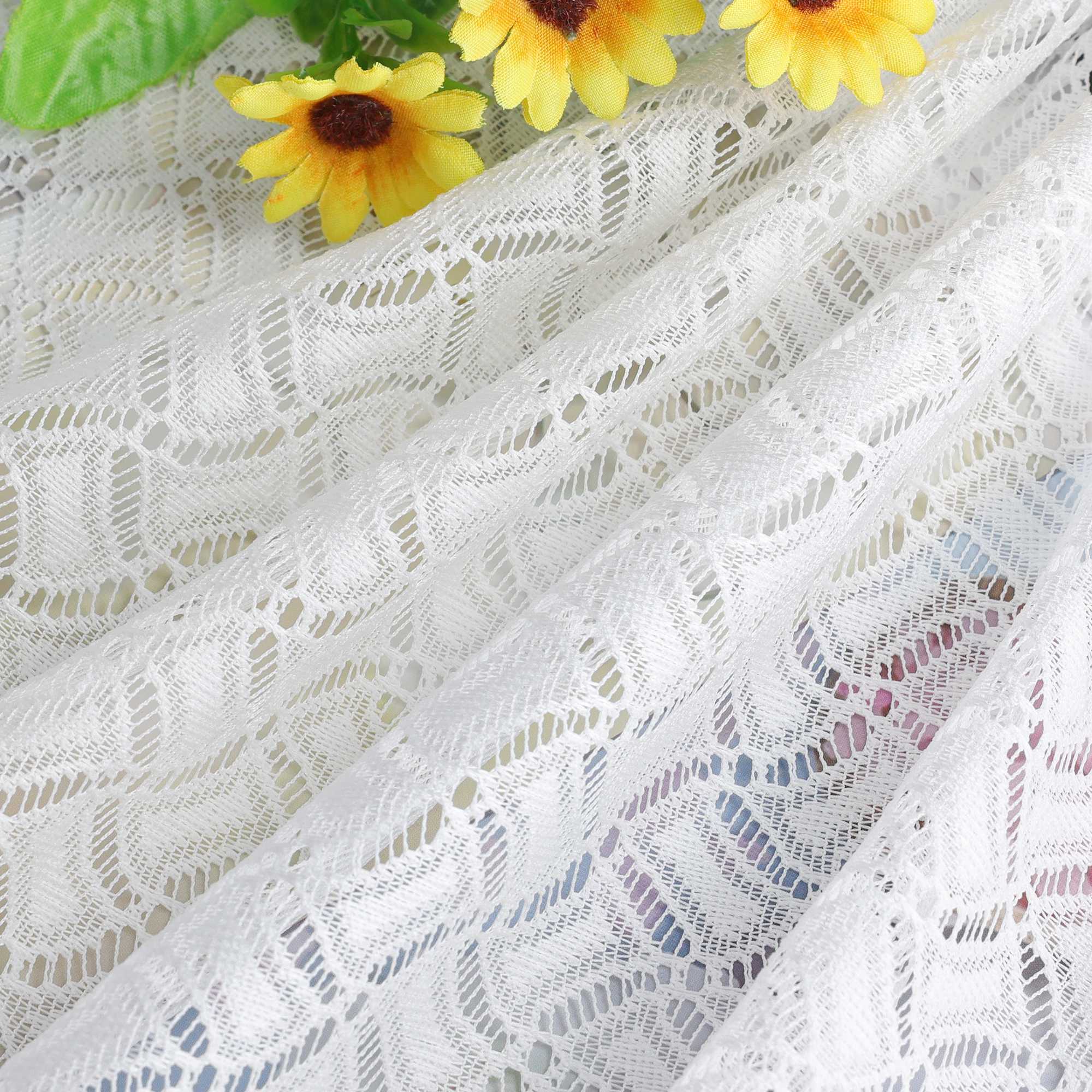 Raffrollo mit V-Schlaufen Voile Raffgardinen Schlaufenrollo mit hohlen Mustern Jacquard Transparent - Joyswahl
