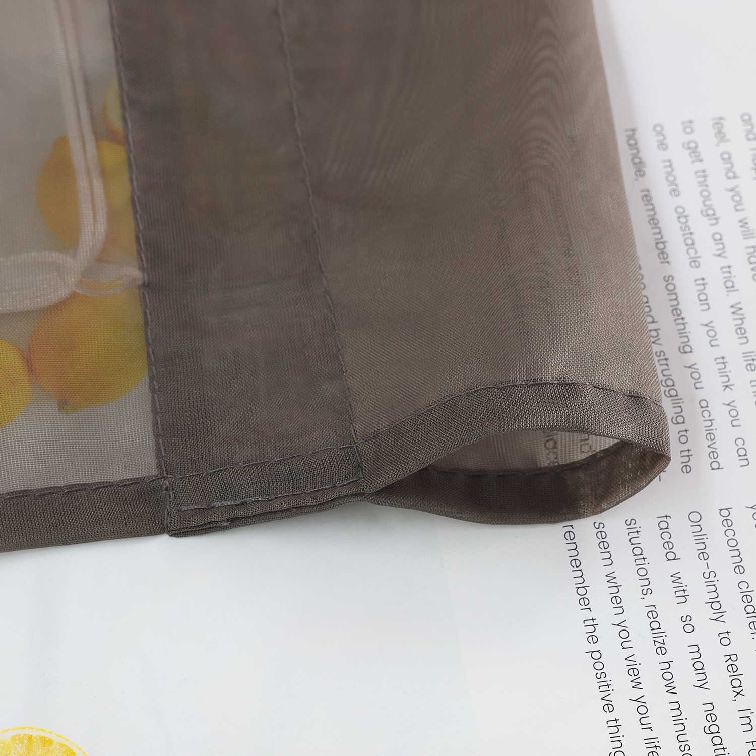 Raffrollo Voile Raffgardinen durch Tunnelzug Bändchenrollo Küche Gardinen Transparent Uni 1 Stück - Joyswahl