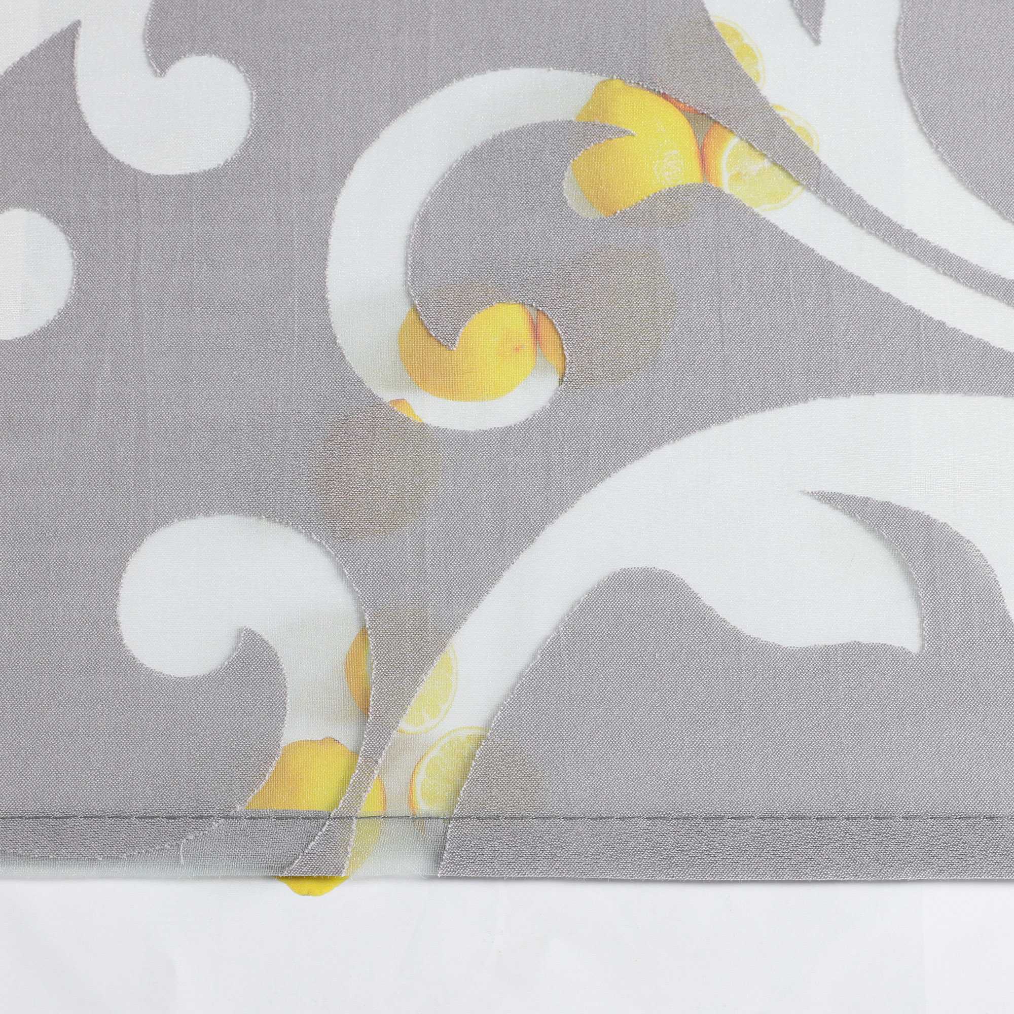 Scheibengardine Voile Bistrogardinen mit Schlaufen Modern Kurzgardine Ausbrenner Küche Kurzgardine Transparent - Joyswahl