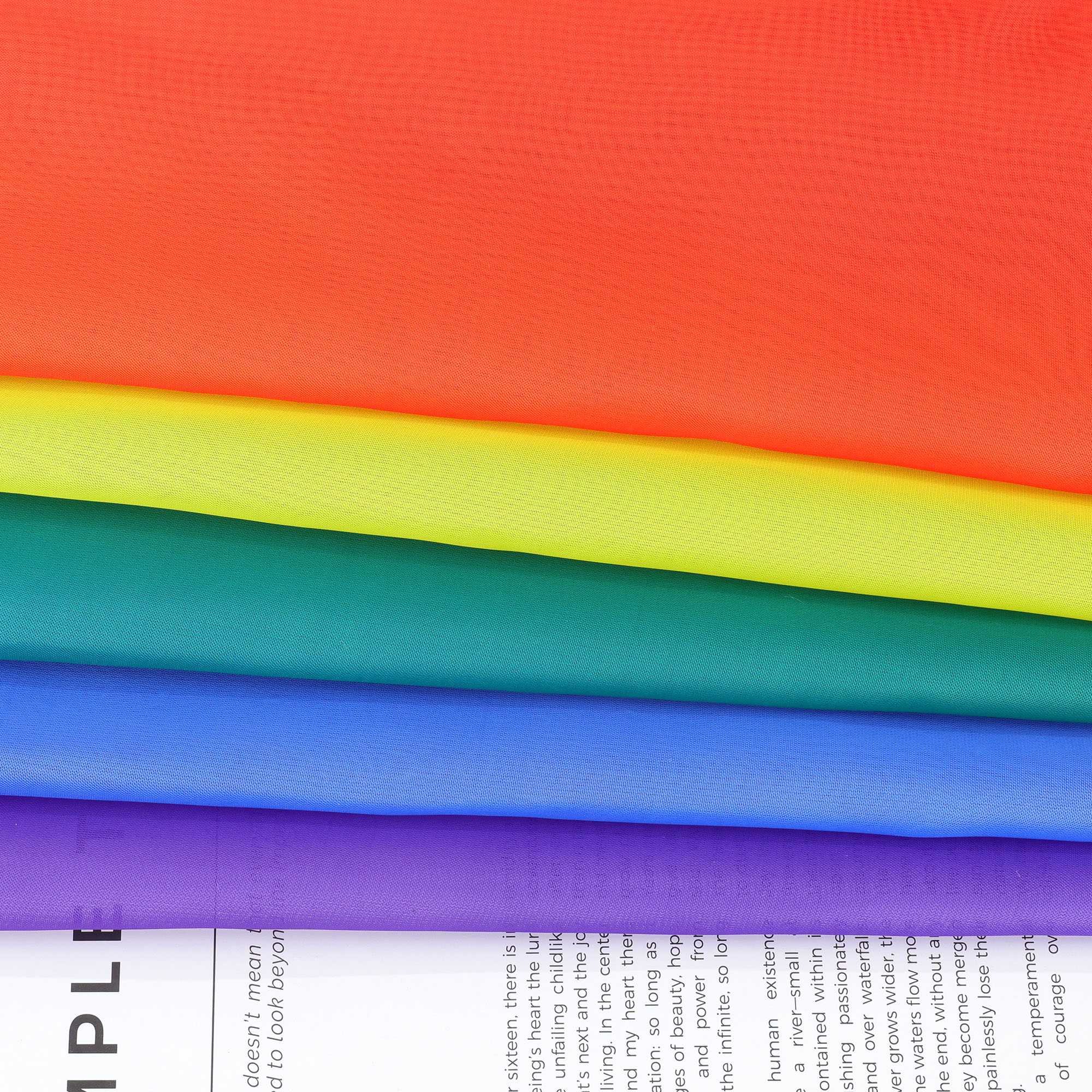 Joyswahl Voilevorhang in Regenbogenfarben - Joyswahl