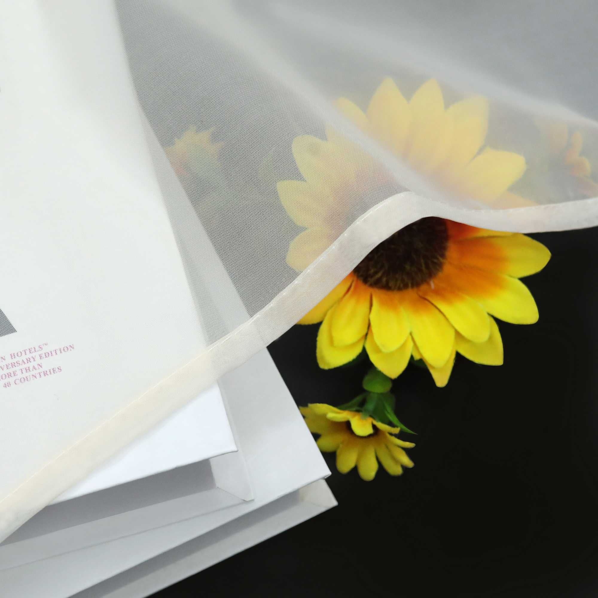 Scheibegardine durch Stangendurchzug zusammenziehbar Transparent Unifarbe Luftdurchlässig zusammenziehbar 2 Stück - Joyswahl