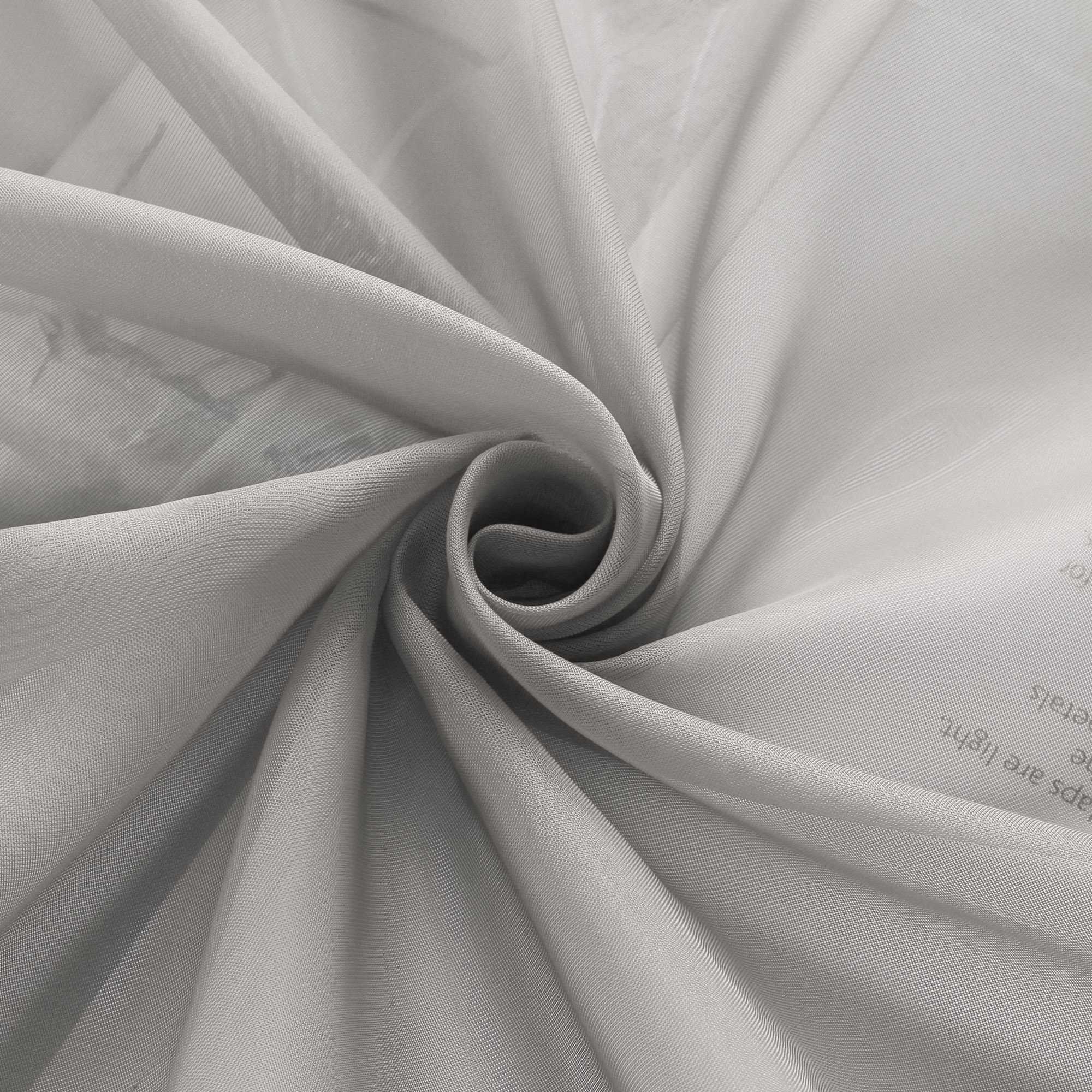 Rollos Schlaufengardine Unifarbe transparent Voile mit Dekofalten 1 Stück - Joyswahl