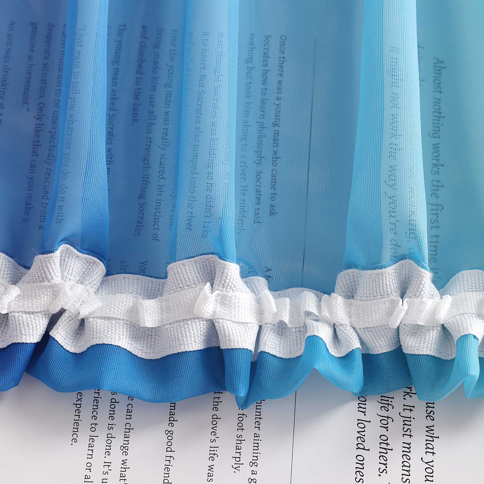 Transparente Vorhänge mit Farbverlauf 2er Set - Joyswahl