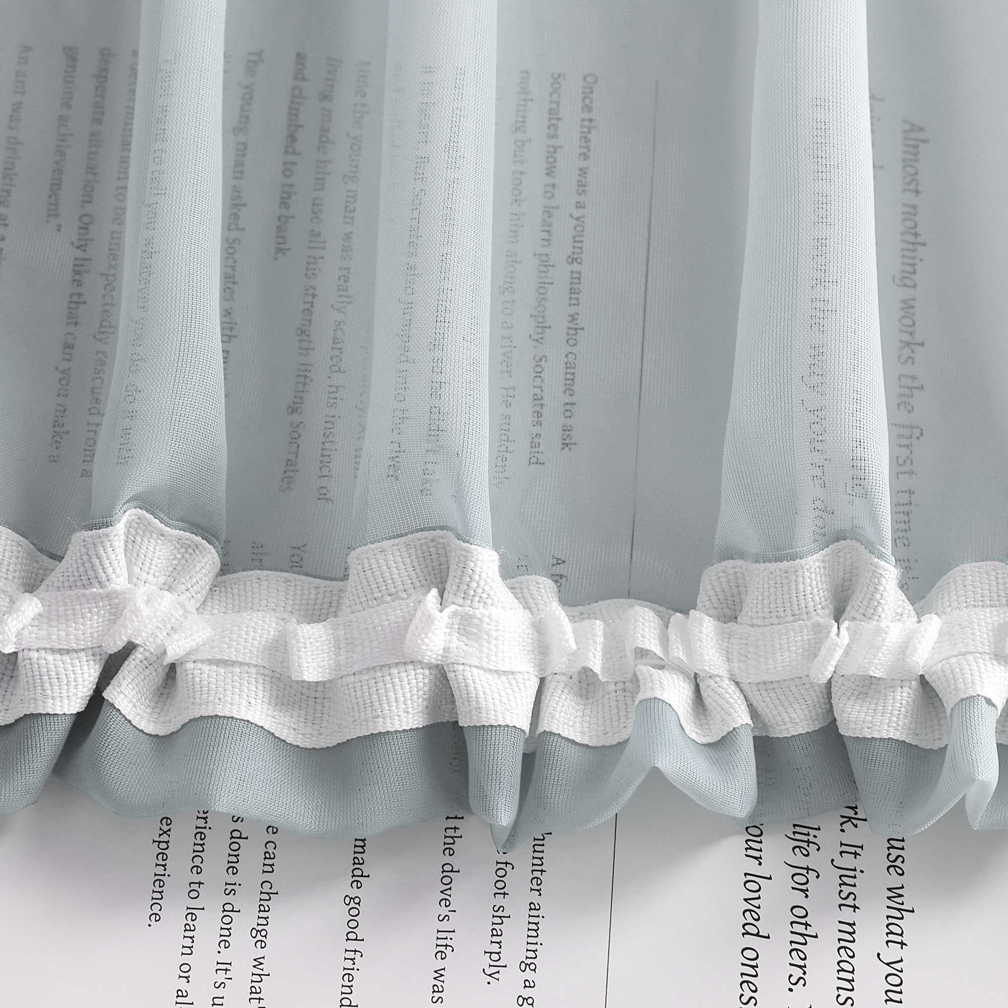 Transparente Vorhänge mit Farbverlauf 2er Set - Joyswahl