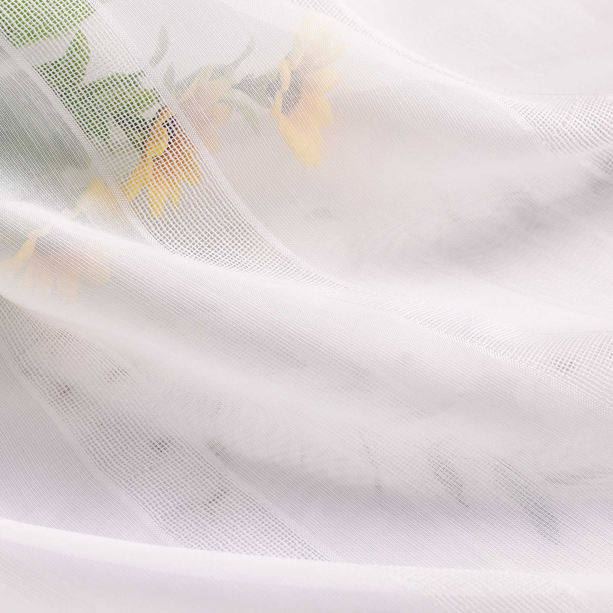 Transparenter Vorhang Schlaufenschal mit Streifen Unifarbe transparent Lichtdurchlässig - Joyswahl