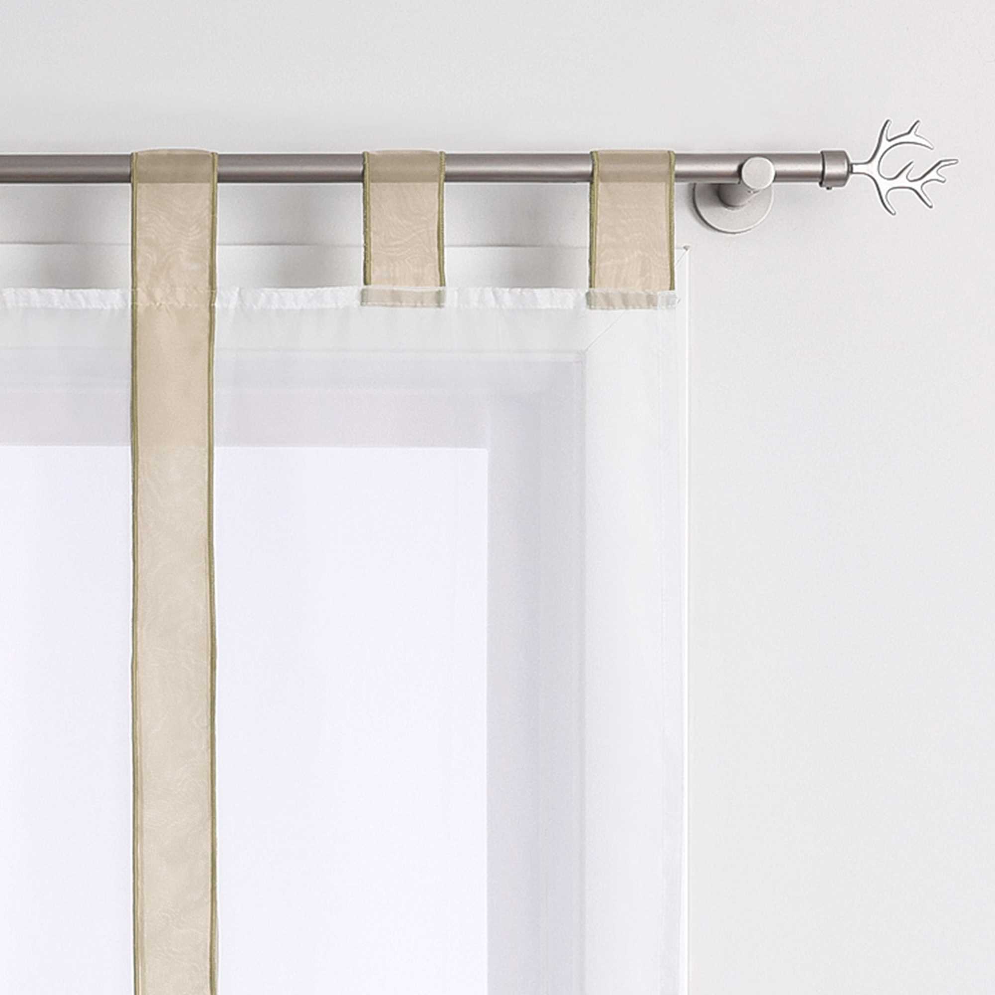 Rollos Schlaufengardine mit Schleifendesign transparent hochziehbar Fensterdeko 1 Stück - Joyswahl