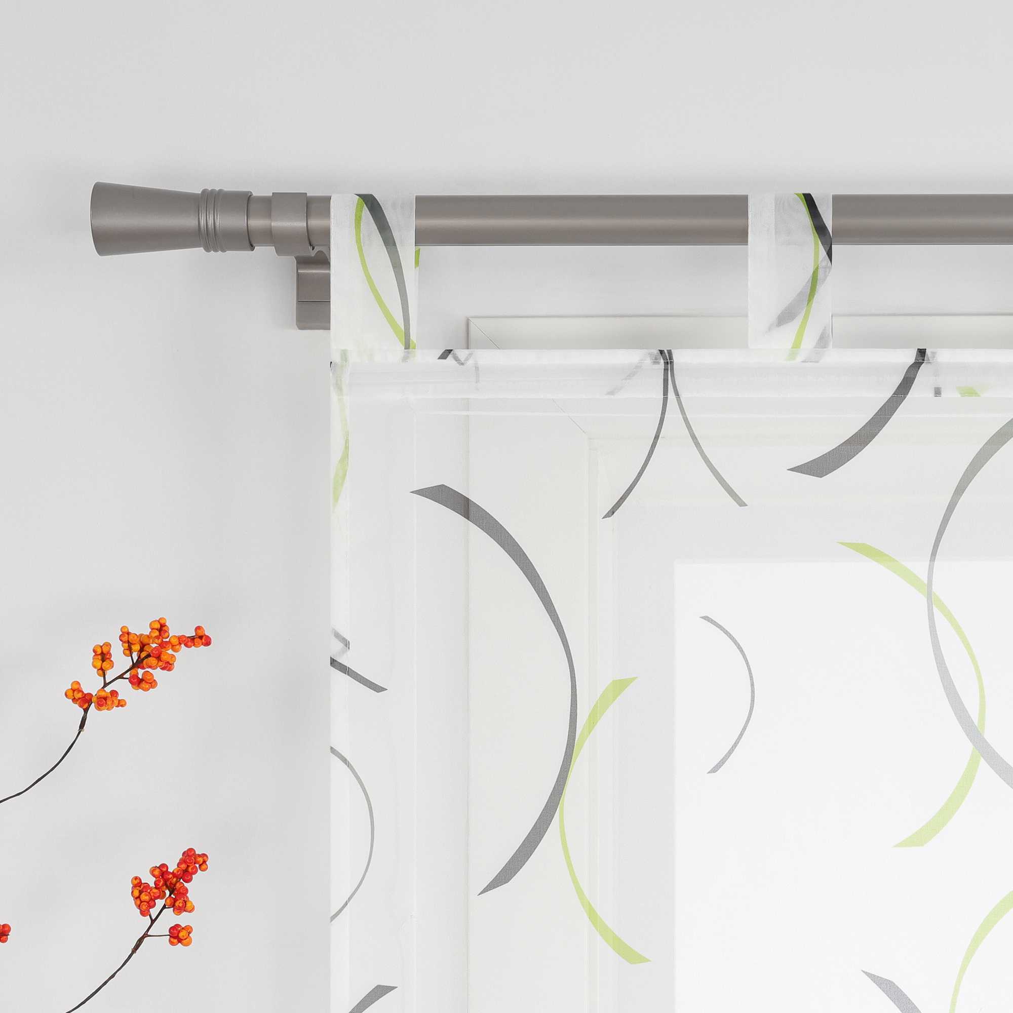 Romischer Roman Vorhang halbtransparent mit bedrucktem Klammer-Design - Joyswahl