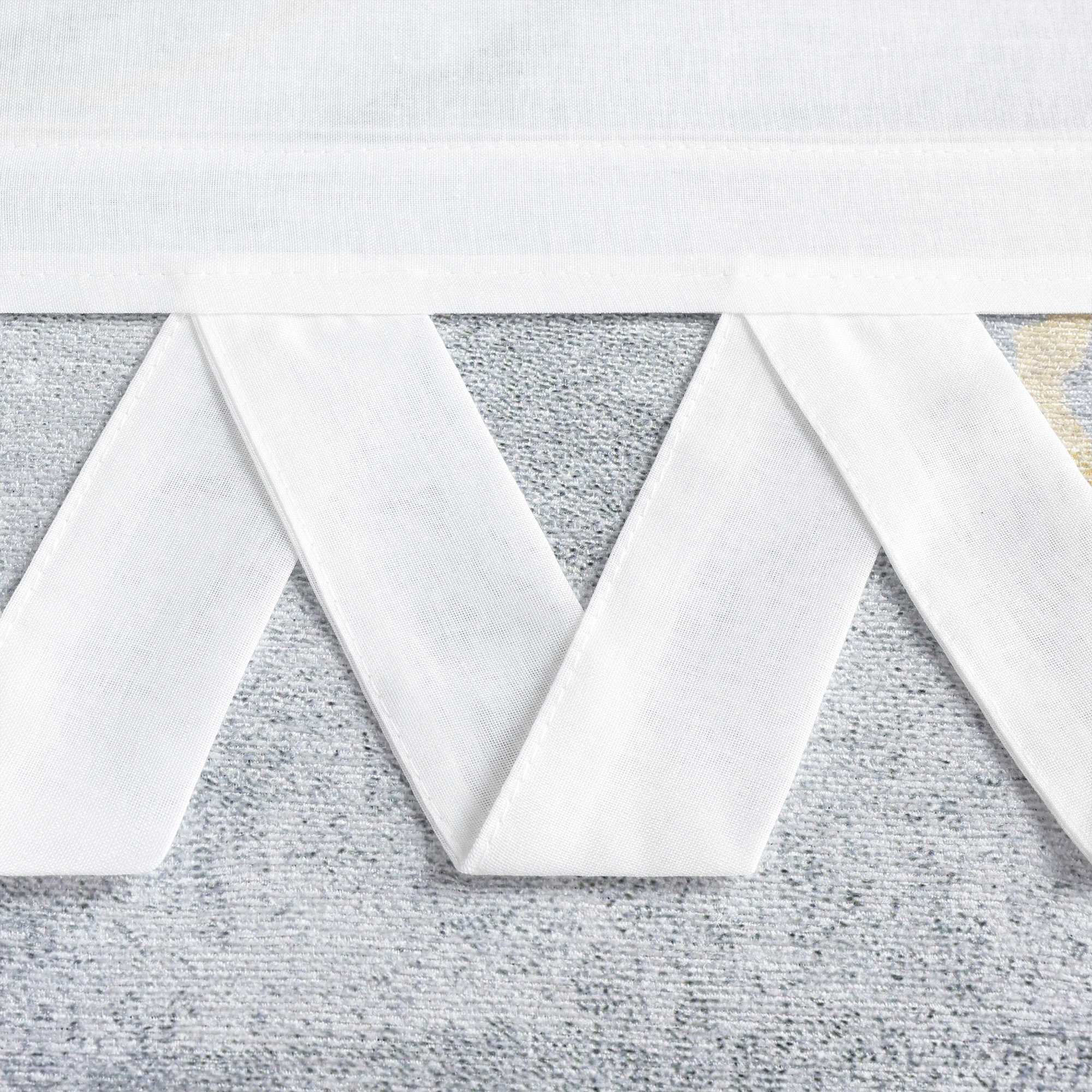 Delien Weiße Rollogardine mit Schlaufen | Eleganz und Funktionalität für jedes Fenster - Joyswahl