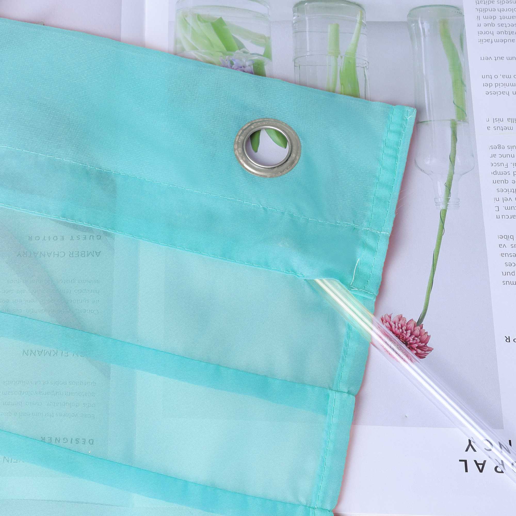 Rollos mit V-Haken halbtransparent lichtdurchlässig Unifarbe hochziehbar 1 Stück - Joyswahl