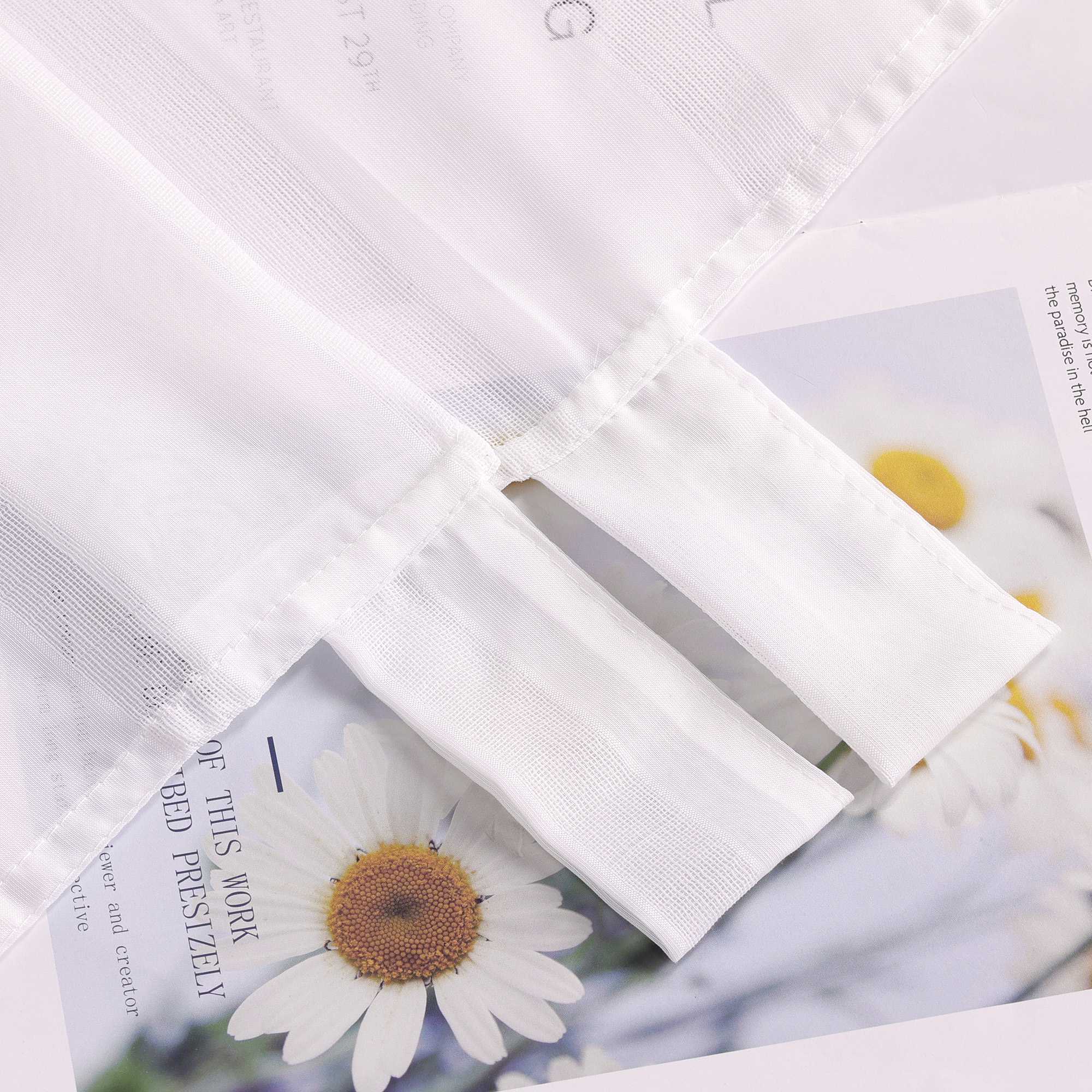 Transparenter Vorhang Schlaufenschal mit Streifen Unifarbe transparent Lichtdurchlässig - Joyswahl