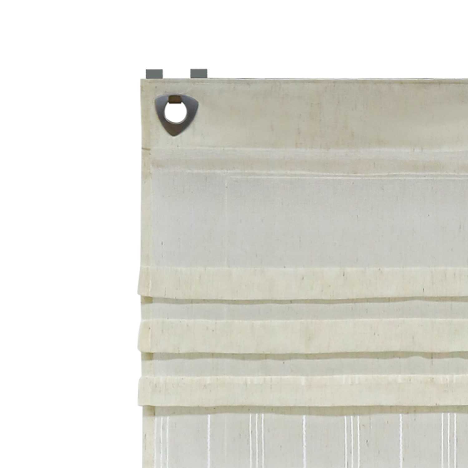 Rollos mit U-Haken gestreifte Muster Unifarbe halbtransparent modern Design 1 stück - Joyswahl