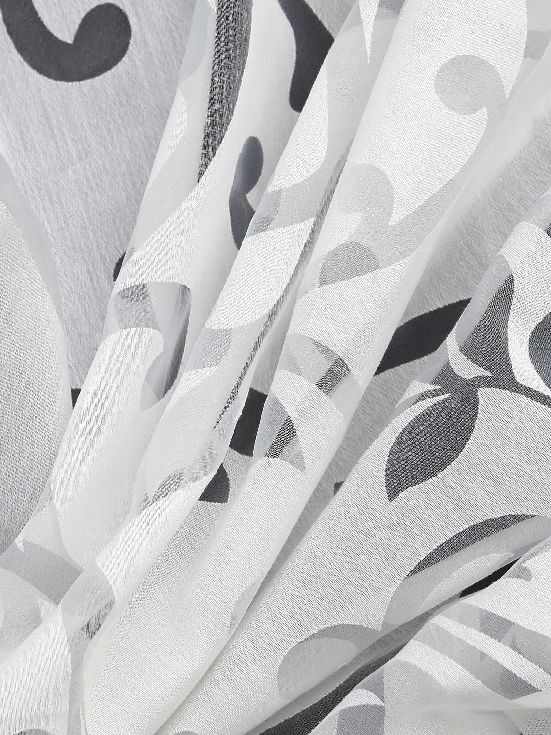 Schiebegardine Flächenvorhänge Klettbandschal mit Blumenmuster transparent modern 2er Set - Joyswahl