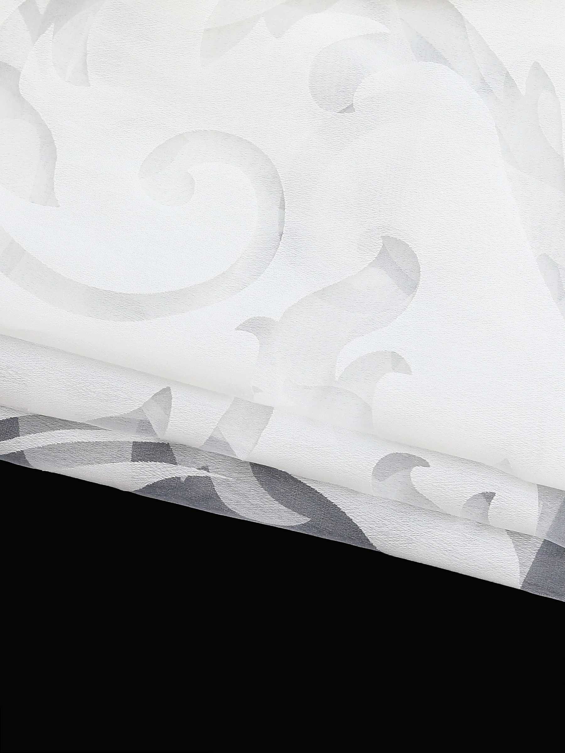 Schiebegardine Flächenvorhänge Klettbandschal mit Blumenmuster transparent modern 2er Set - Joyswahl