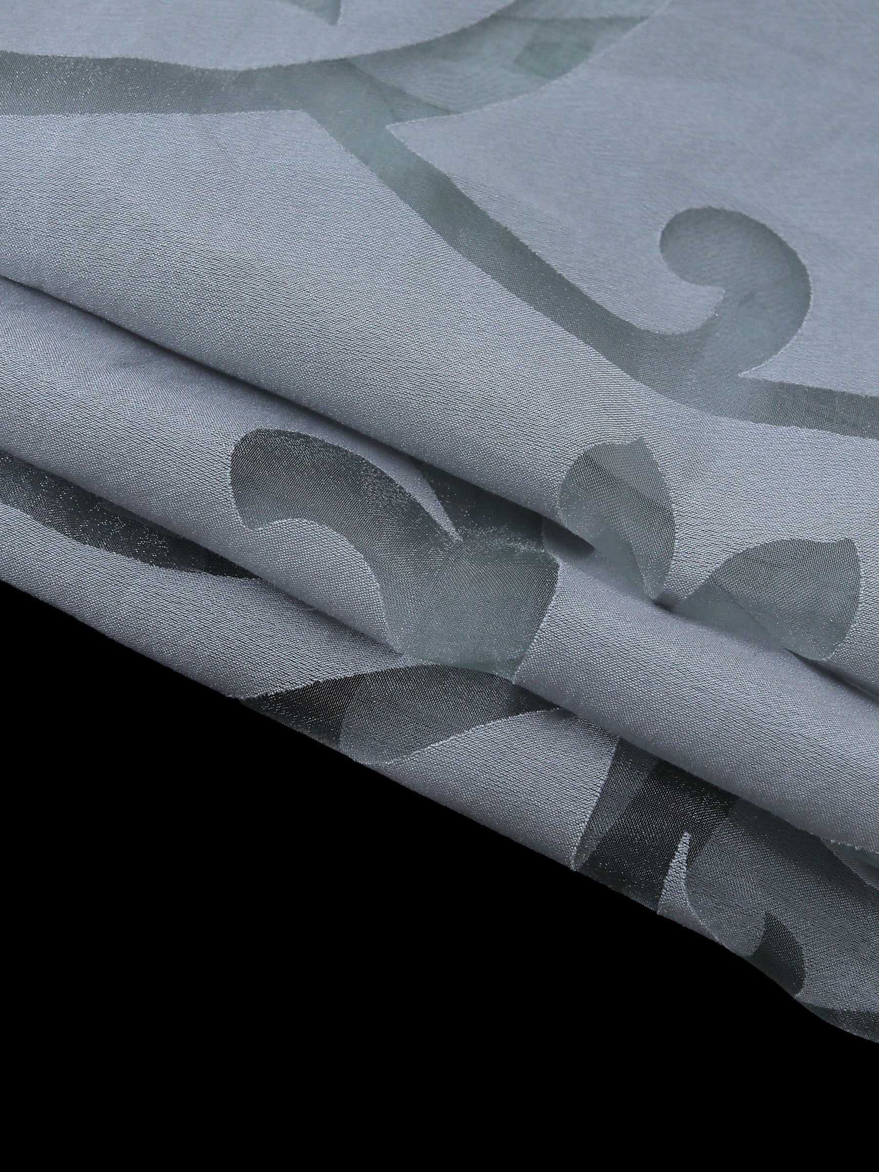 Schiebegardine Flächenvorhänge Klettbandschal mit Blumenmuster transparent modern 2er Set - Joyswahl