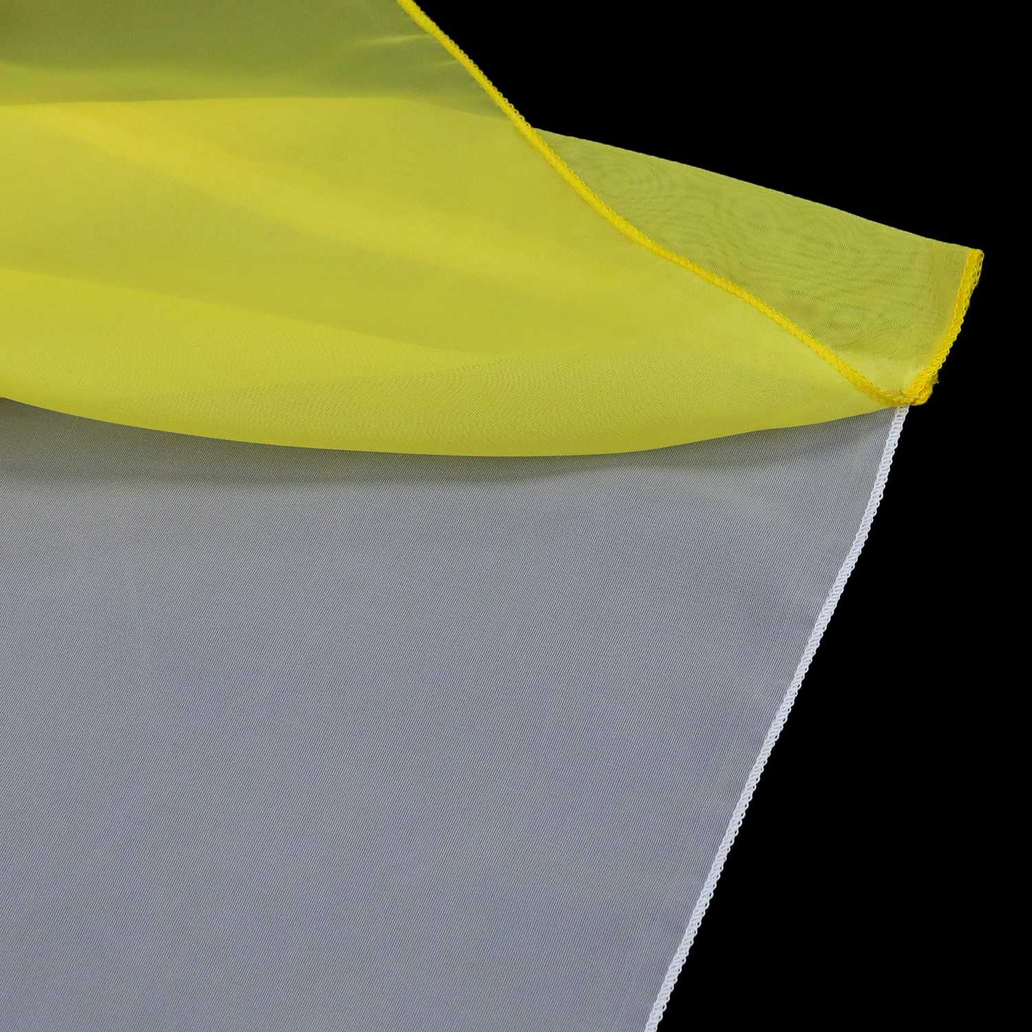 Scheibengardine durch Tunnelzug Voile Bistrogardinen mit Quaste Kurzstore Doppelte Vorhänge Halbtransparent 1 Stück - Joyswahl