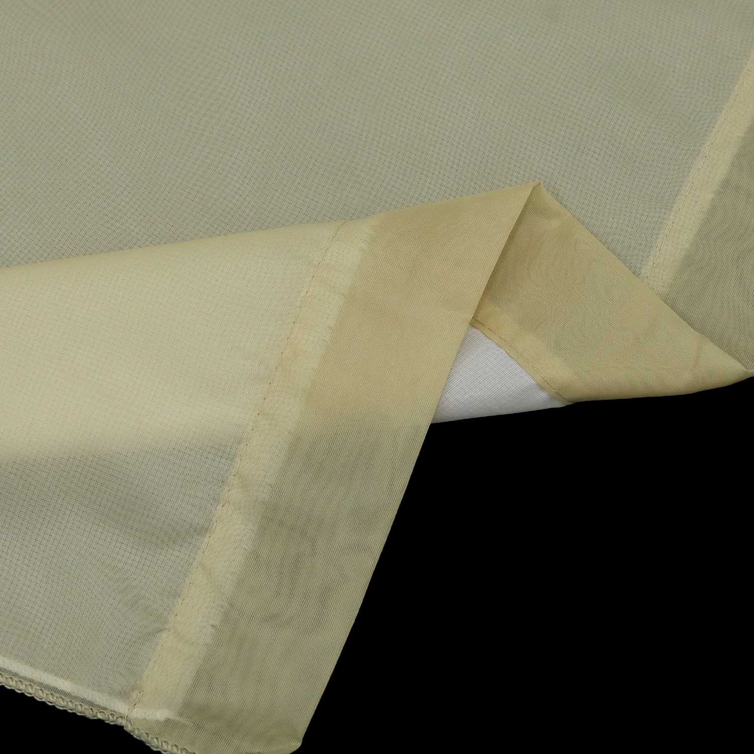 Scheibengardine durch Tunnelzug Voile Bistrogardinen mit Quaste Kurzstore Doppelte Vorhänge Halbtransparent 1 Stück - Joyswahl