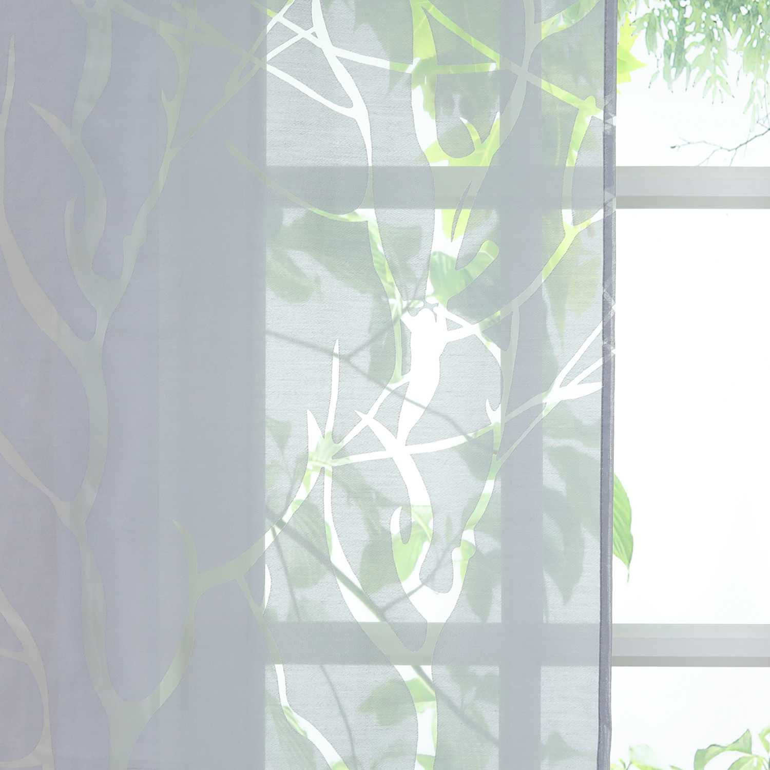 Halbtransparente Schlaufenschal mit Zweigmuster Lichtdurchlässig 2 er Set - Joyswahl