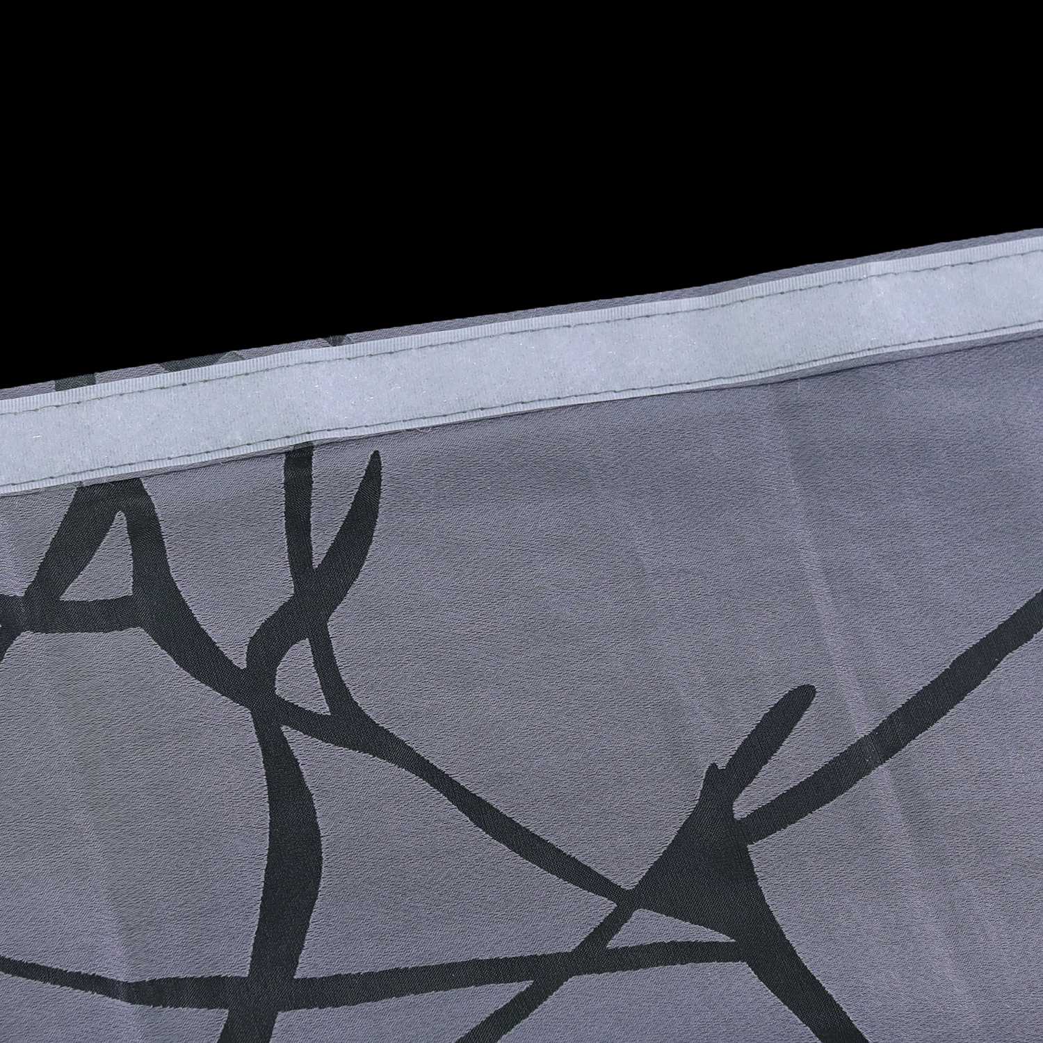 Halbtransparente Schiebegardinen Klettbandschal mit grobes Zweigmuster Lichtdurchlässig 2 er Set - Joyswahl