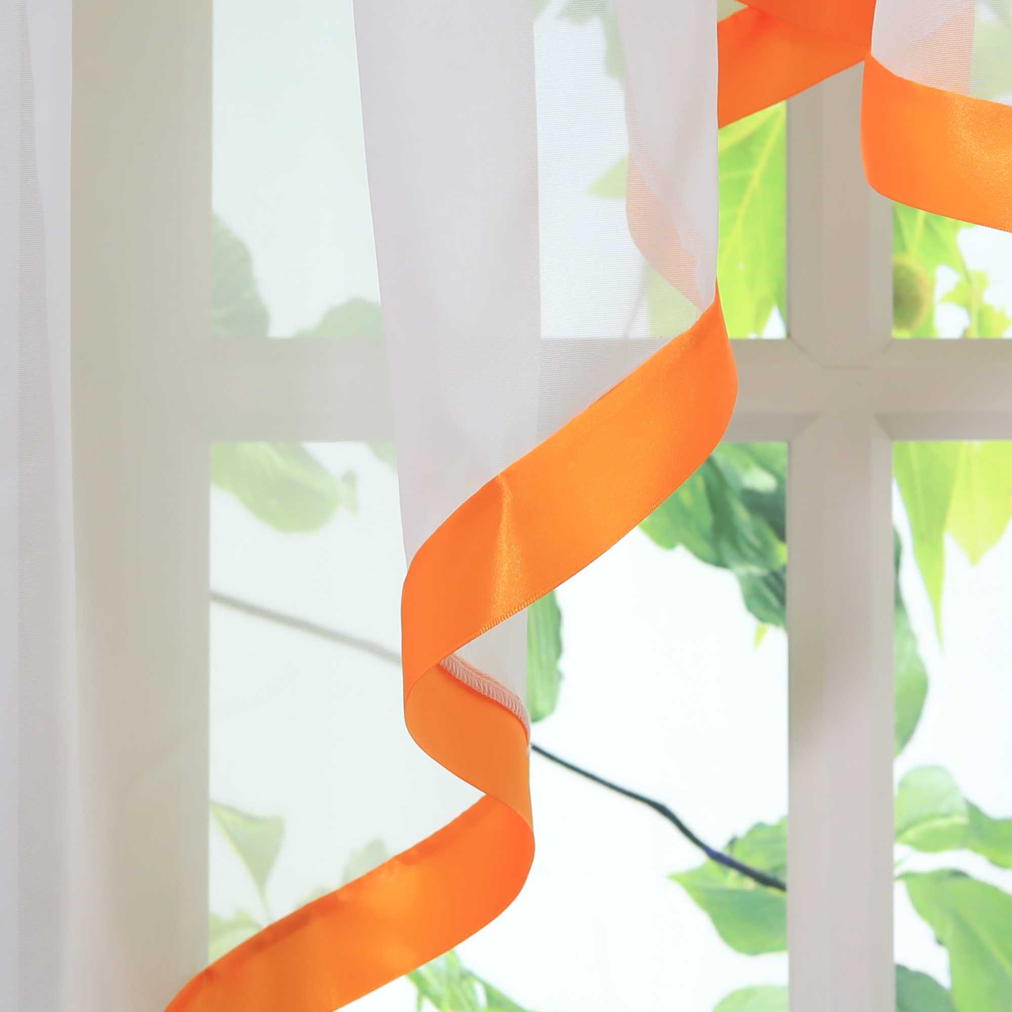 Scheibengardinen Kräuselbandgardine Fensterdeko Kreuzdesign Obere Fensterabdeckung 1 stück - Joyswahl